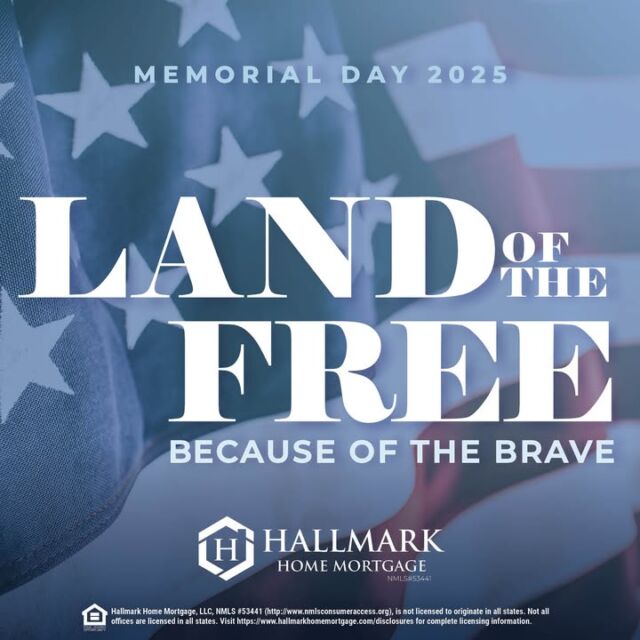 Today, we pause to honor the brave men and women who gave their lives in service to our nation. Their sacrifice will never be forgotten.  #HHM #YourCommunityLender #HallmarkHomeMortgage #eHome #hhmtv #HomeMortgage #Mortgage #MortgageLender
